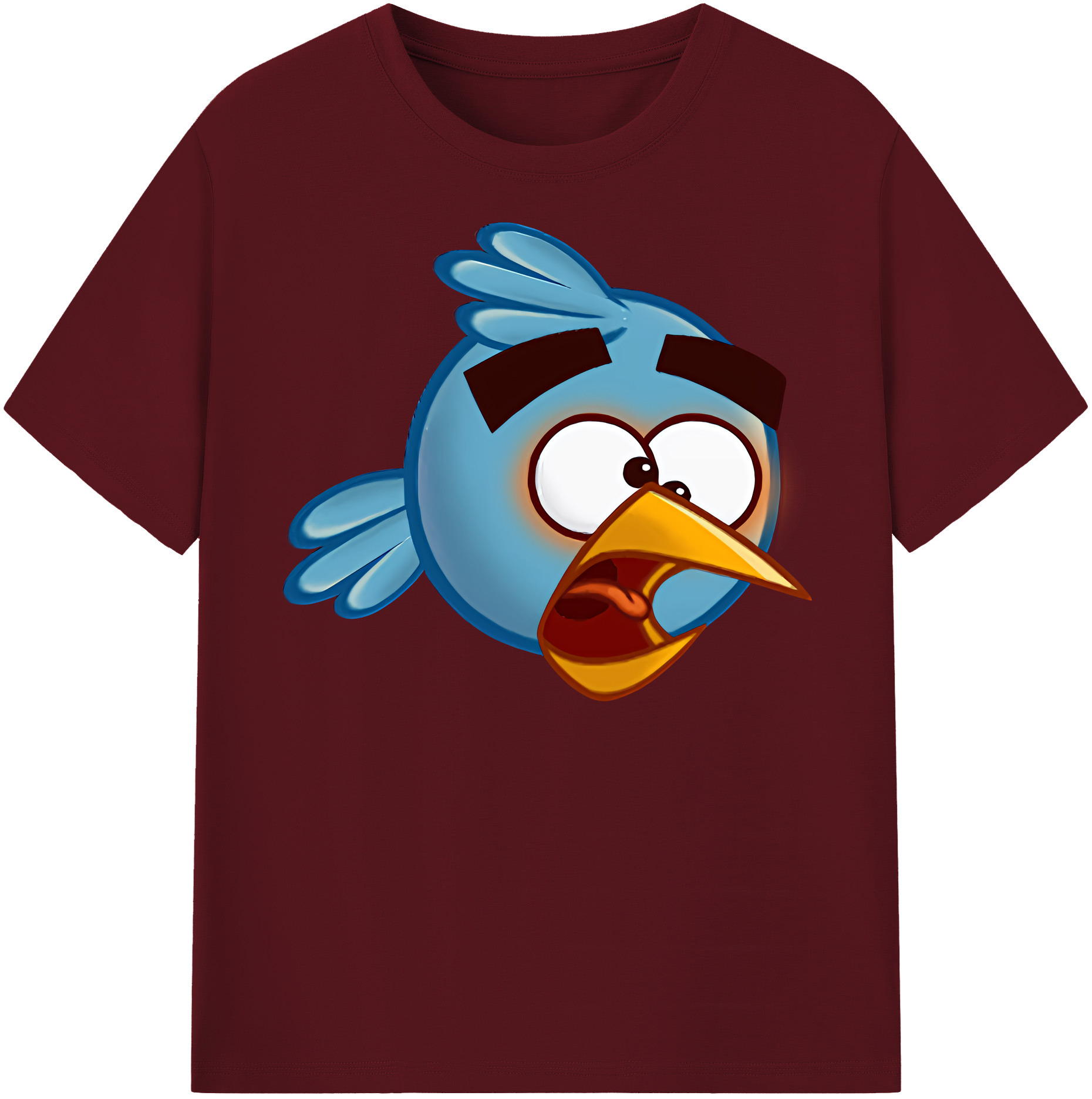 （画像用） Angry Birds アングリーバード 綿100％半袖Tシャツ（フロントプリント）